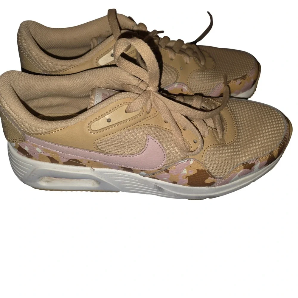 Nike Air‎ Max SC Womens Tan Pink Desert Camo Sneakers DX3733-200 Size 9